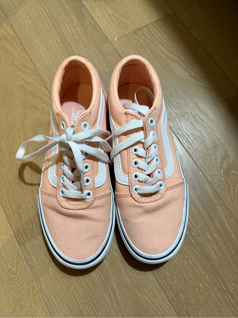 Vans Peach Canvas Old Skool Low-Top Sneakers